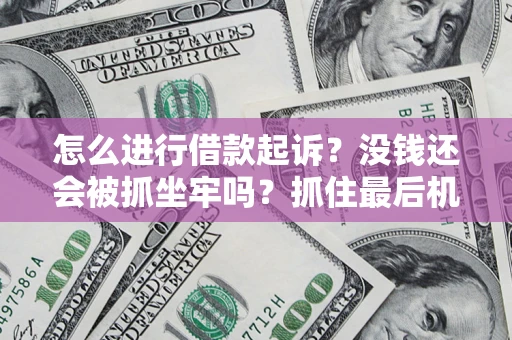 济南怎么进行借款起诉？没钱还会被抓坐牢吗？抓住最后机会！